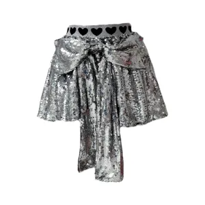 Big Bow Sequin Skirt