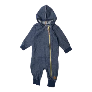 Blaa tricot jumpsuit, jeans | 62/68cm