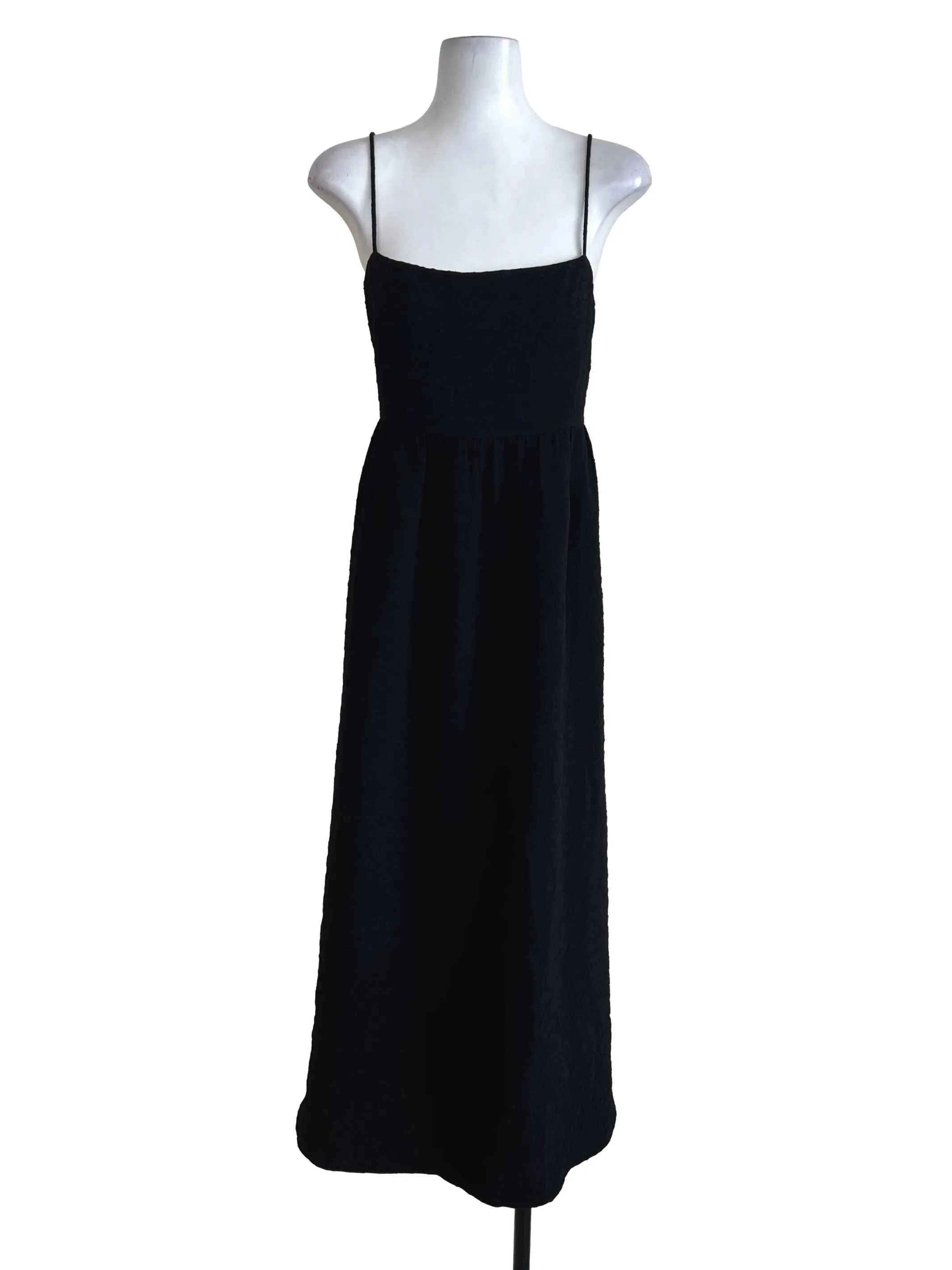 Black Textured Sundress