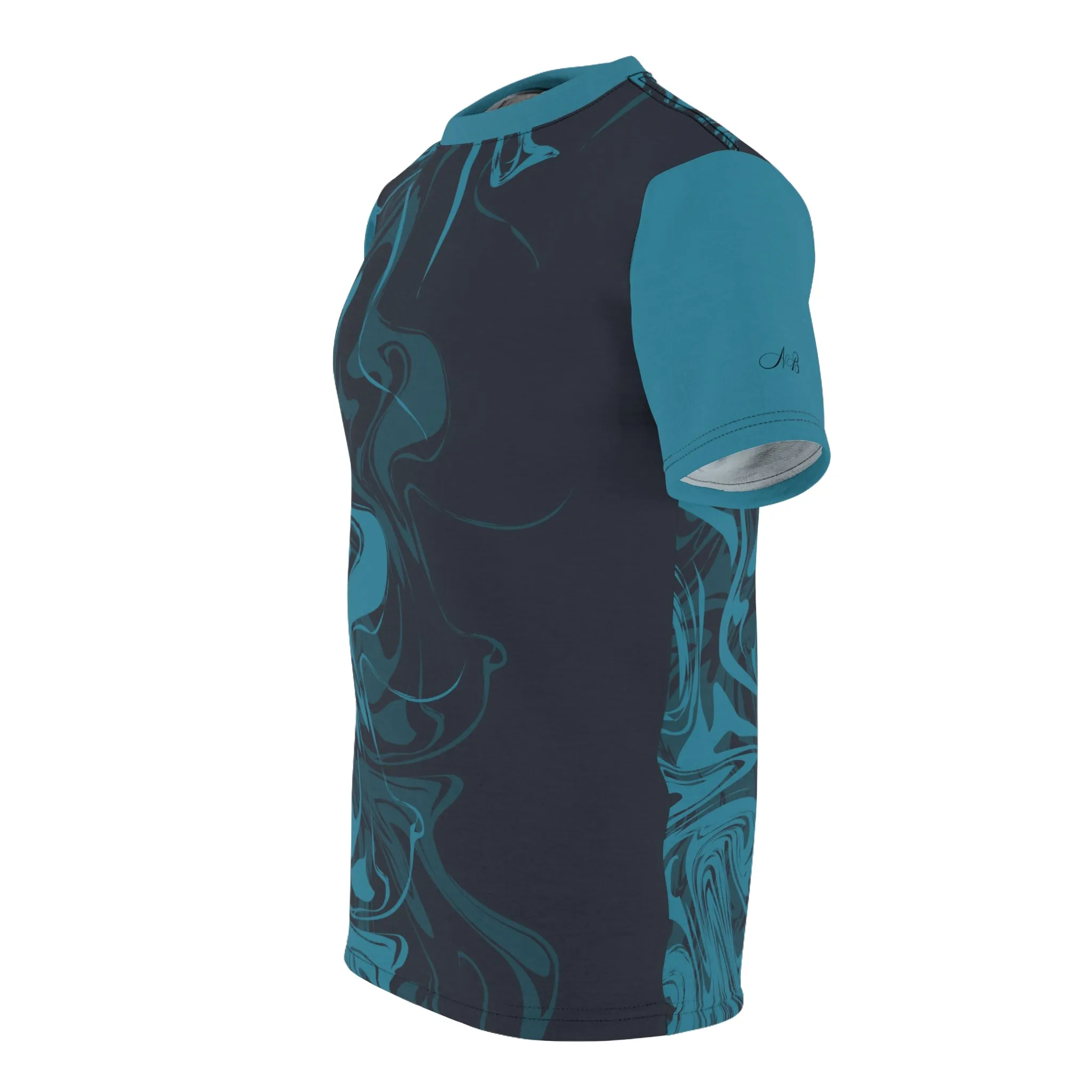 Blue Men's Matching T-Shirt
