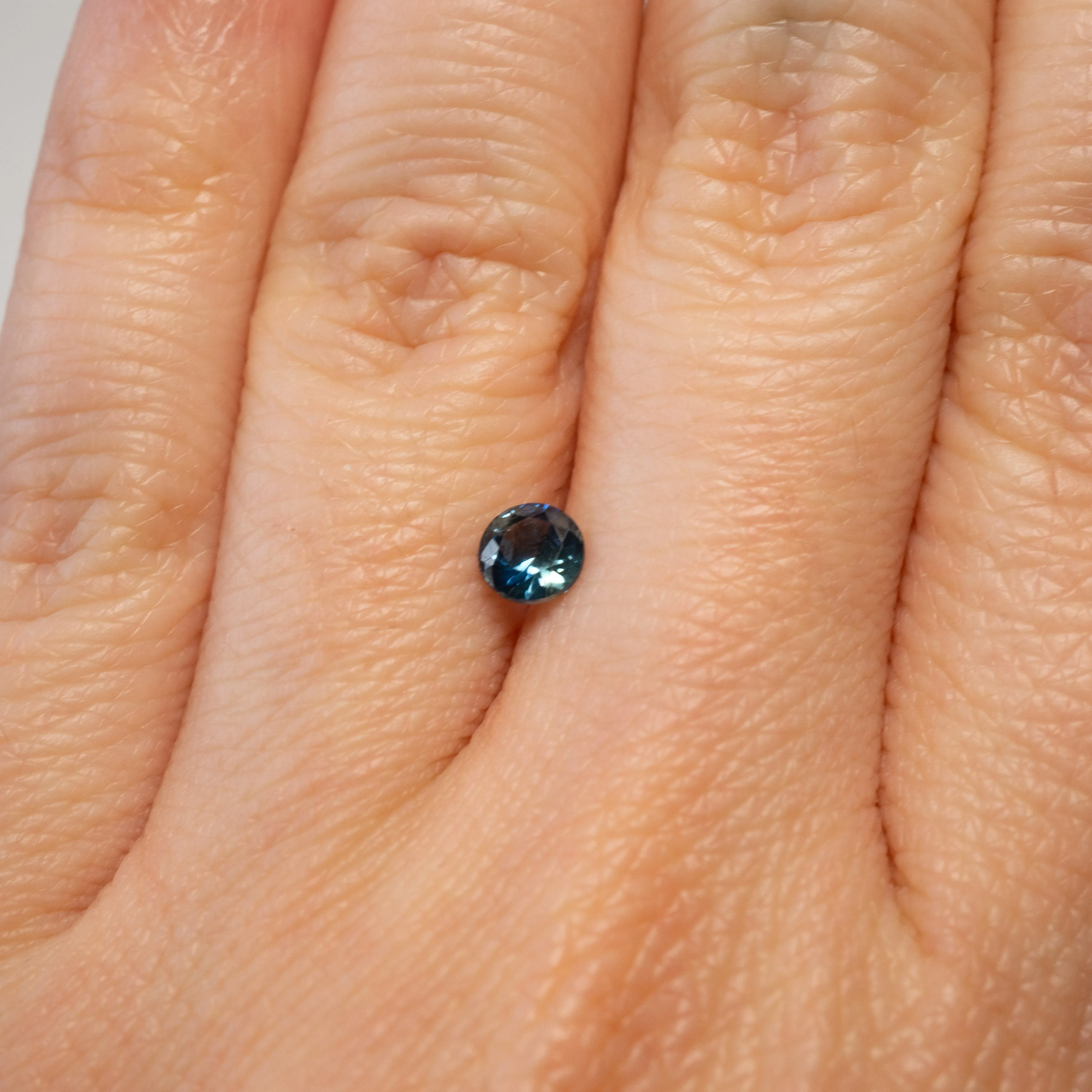 Blue Round Brilliant Sapphire |  0.48ct | Montana Origin