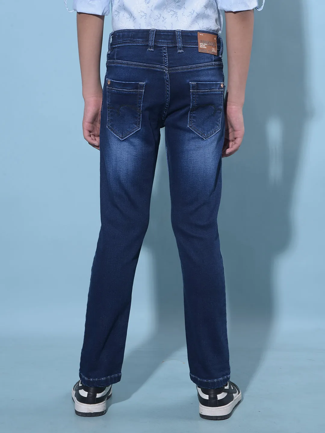 Blue Stretchable Cotton Jeans