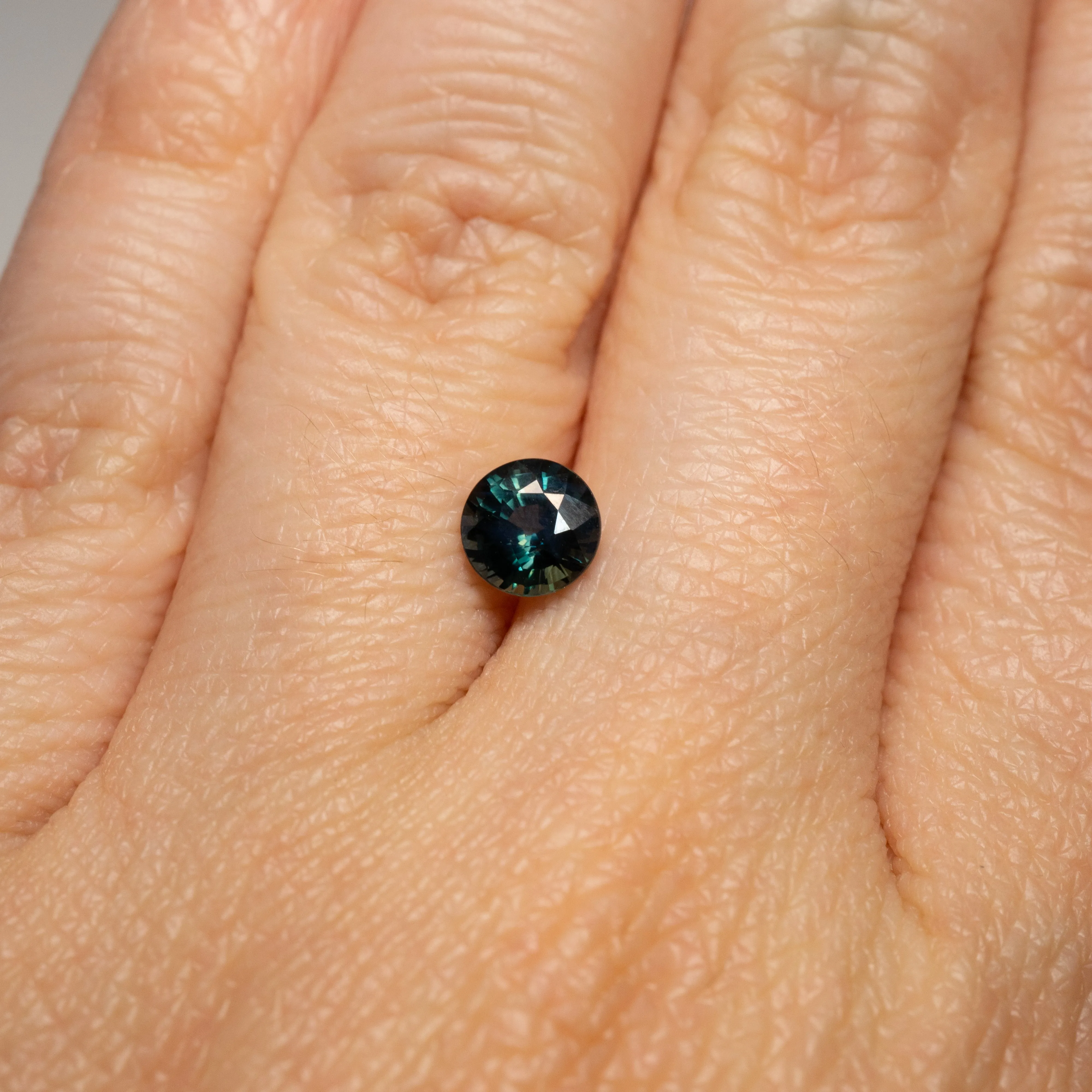 Blue-Teal Round Sapphire | 1.09ct | Madagascar Origin
