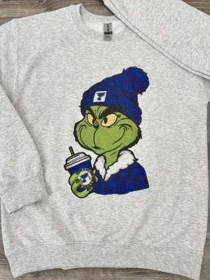Blues Coffee Christmas Sweatshirt - Ash Gray
