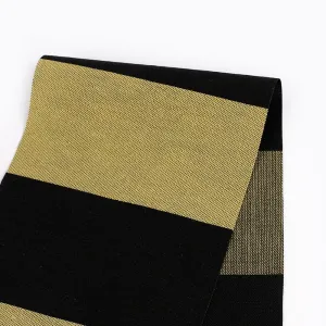 Bold Stripe Linen / Viscose - Bamboo Shoot