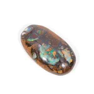 Boulder Opal 30.5mm 32.39 Carat Gemstone Cabochon - Lightning Ridge, Australia