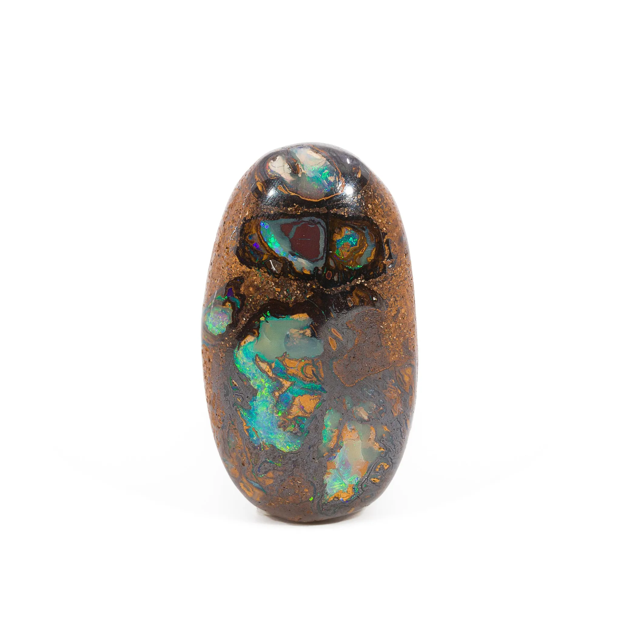 Boulder Opal 30.5mm 32.39 Carat Gemstone Cabochon - Lightning Ridge, Australia