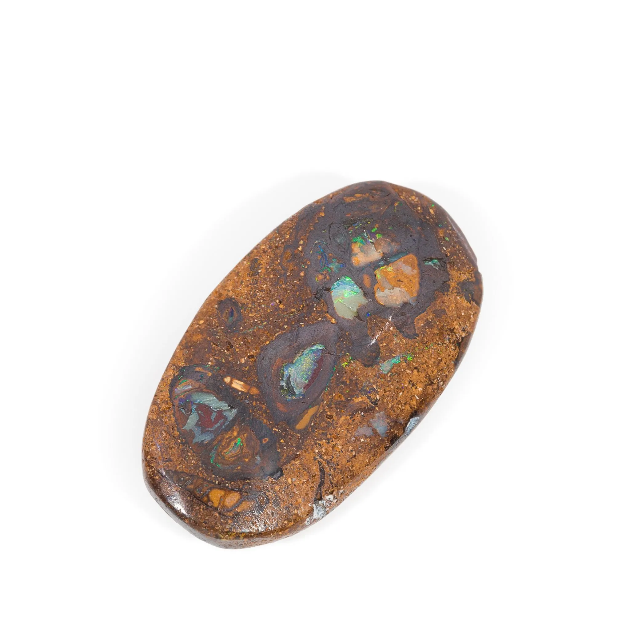 Boulder Opal 30.5mm 32.39 Carat Gemstone Cabochon - Lightning Ridge, Australia