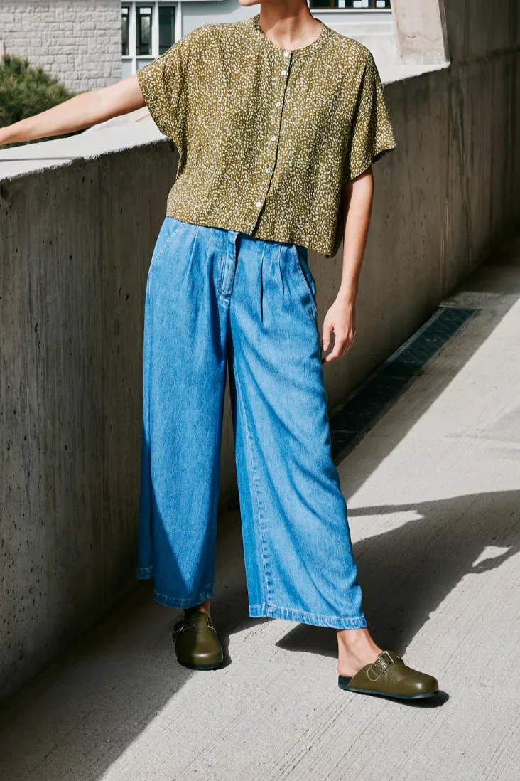 Box Fit Top Olive