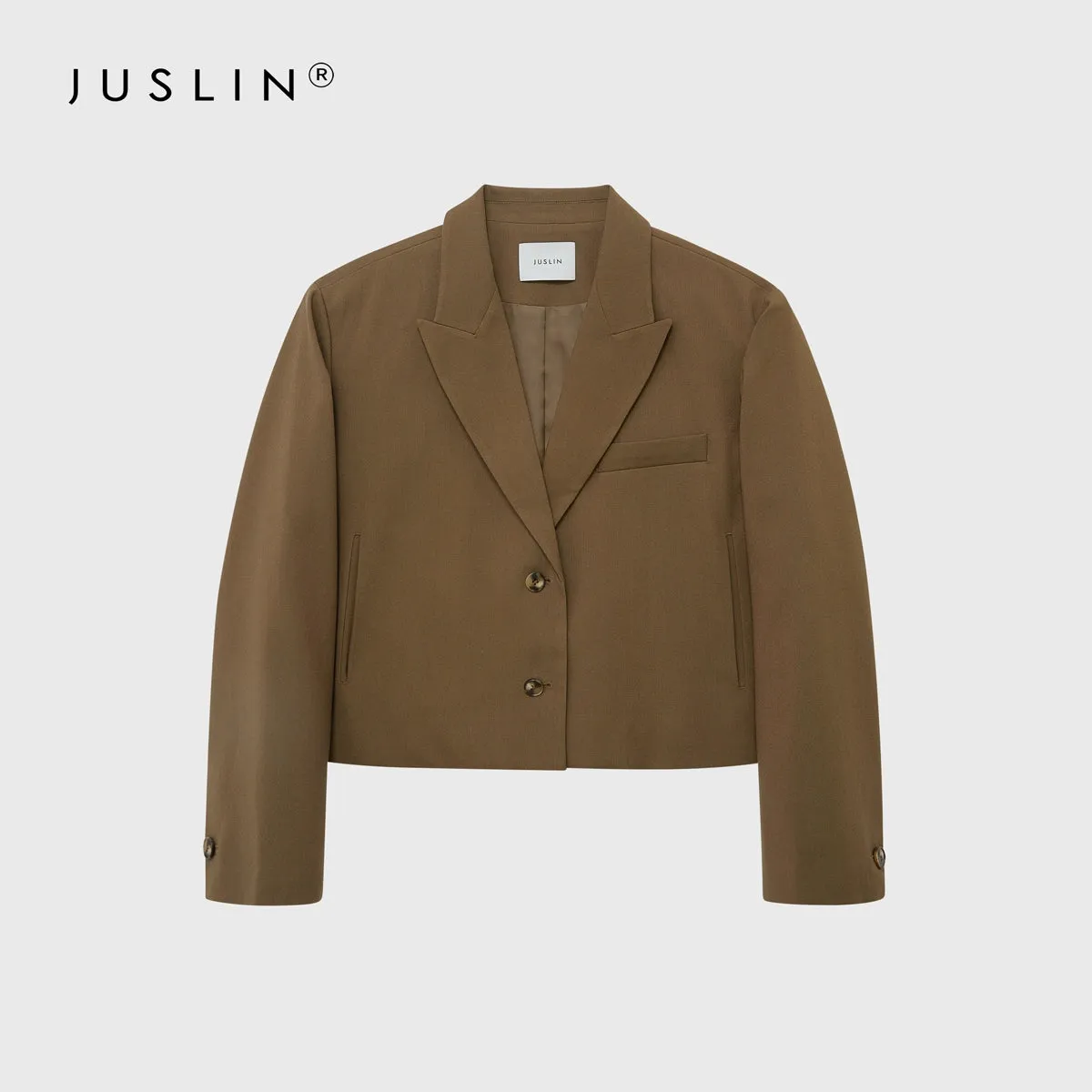 Boxy Pleated Skirt and Oversized Blazer Ensemble