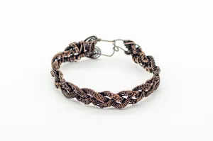Braided Copper Statement Bracelet