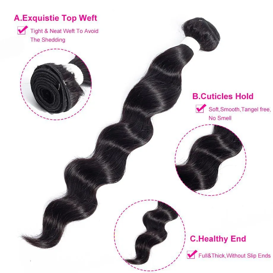Brazilian Loose Deep Wave Hair 10A Grade Remy 100% Human Hair 1 Bundle Deal MYLOCKME
