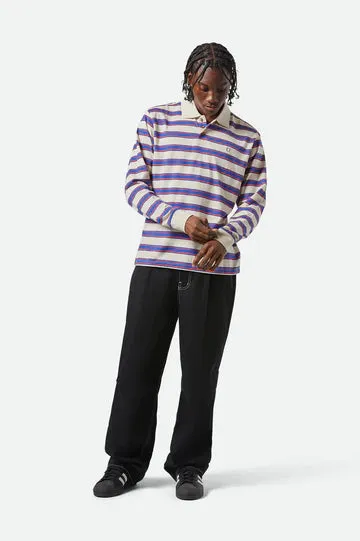 Brixton Vintage Stripe LS Polo