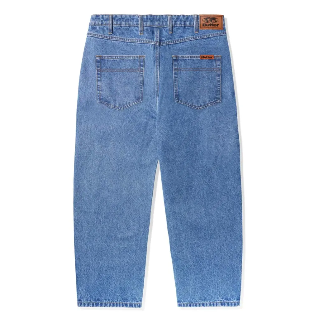 BUTTER GOODS BAGGY DENIM JEANS - WASHED INDIGO