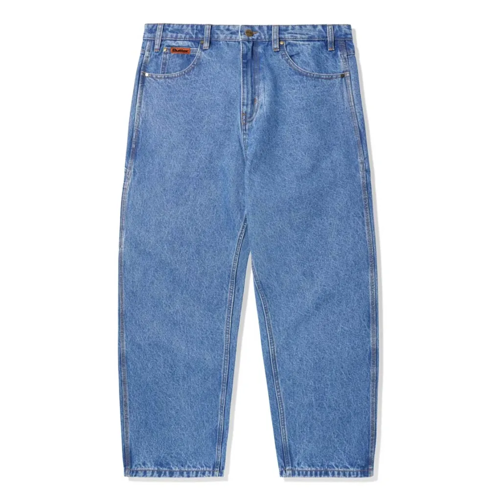 BUTTER GOODS BAGGY DENIM JEANS - WASHED INDIGO