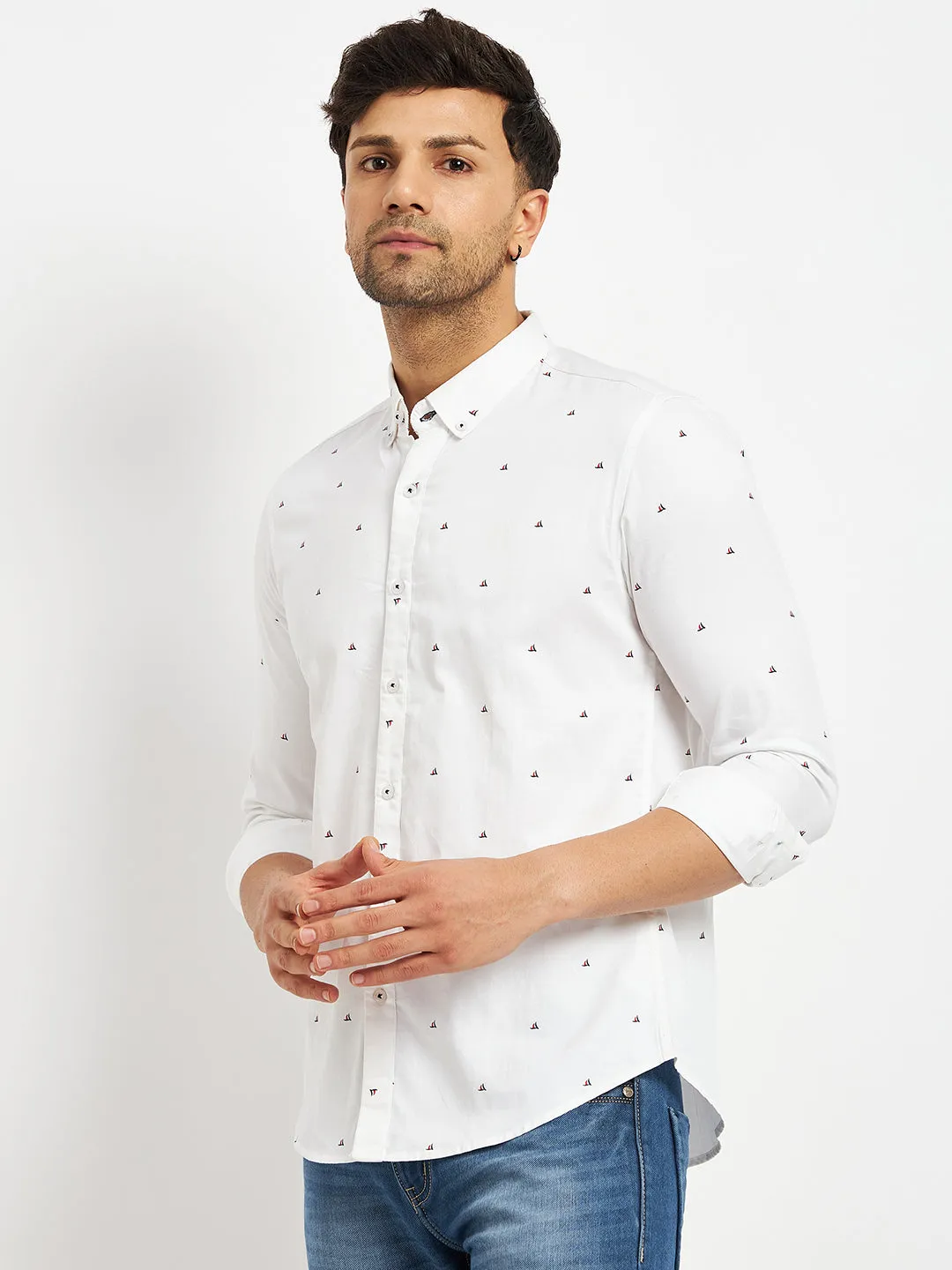 Camla White Shirts For Men
