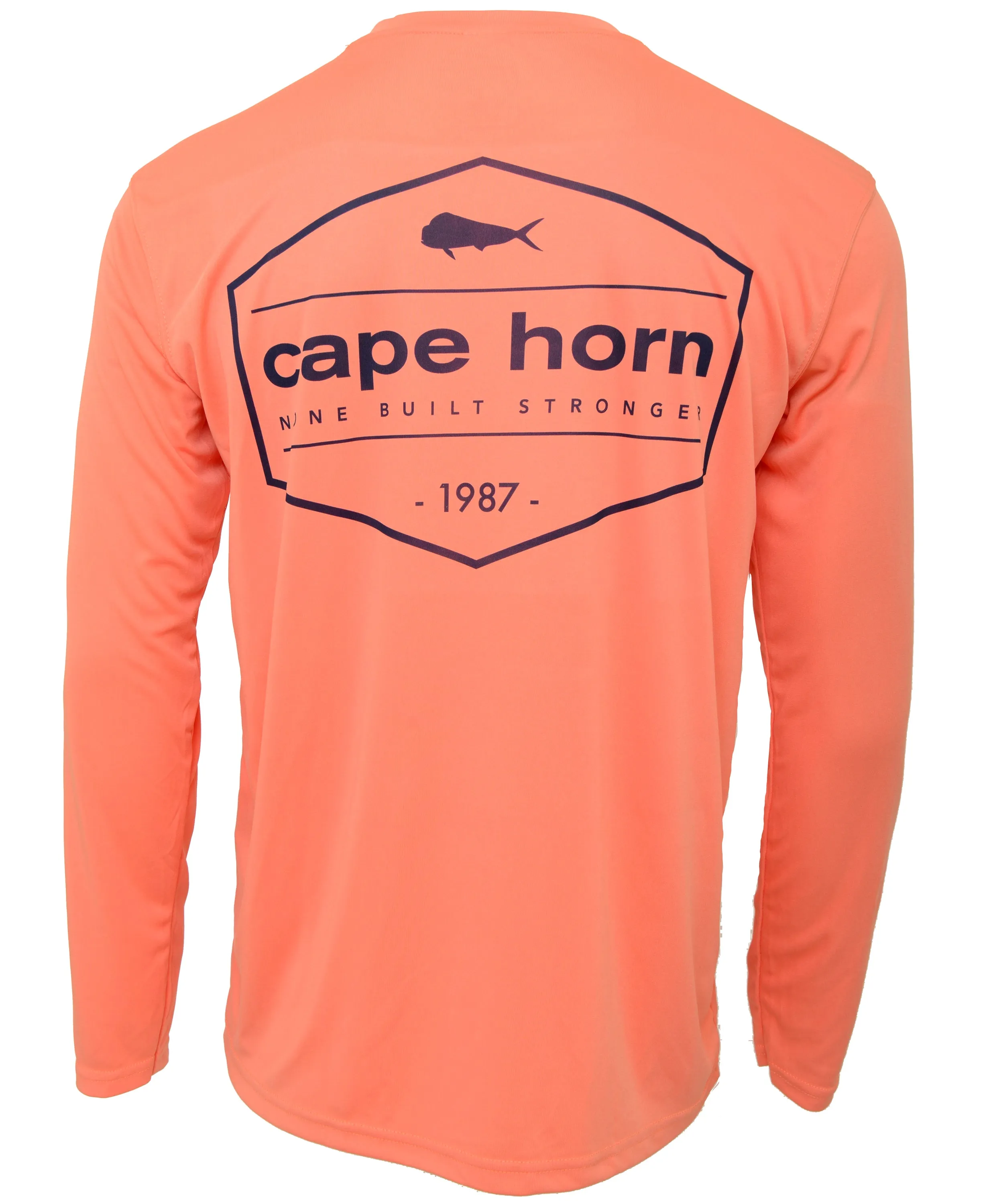 Cape Horn Vintage Stamp Performance Long Sleeve Shirt