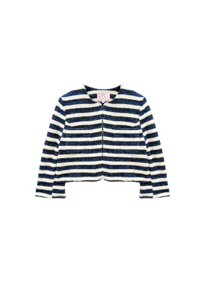 Cardigan Blazer - Navy Rope