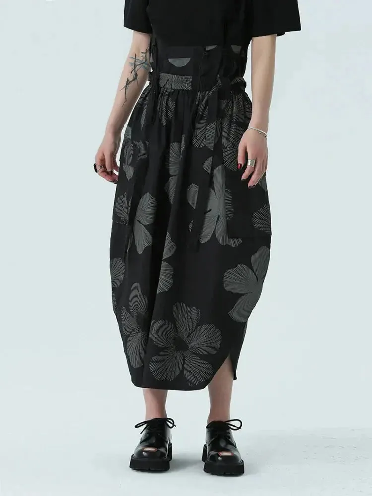 Carlada Floral Print Skirt by Marigold Shadows