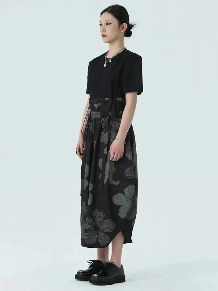 Carlada Floral Print Skirt by Marigold Shadows