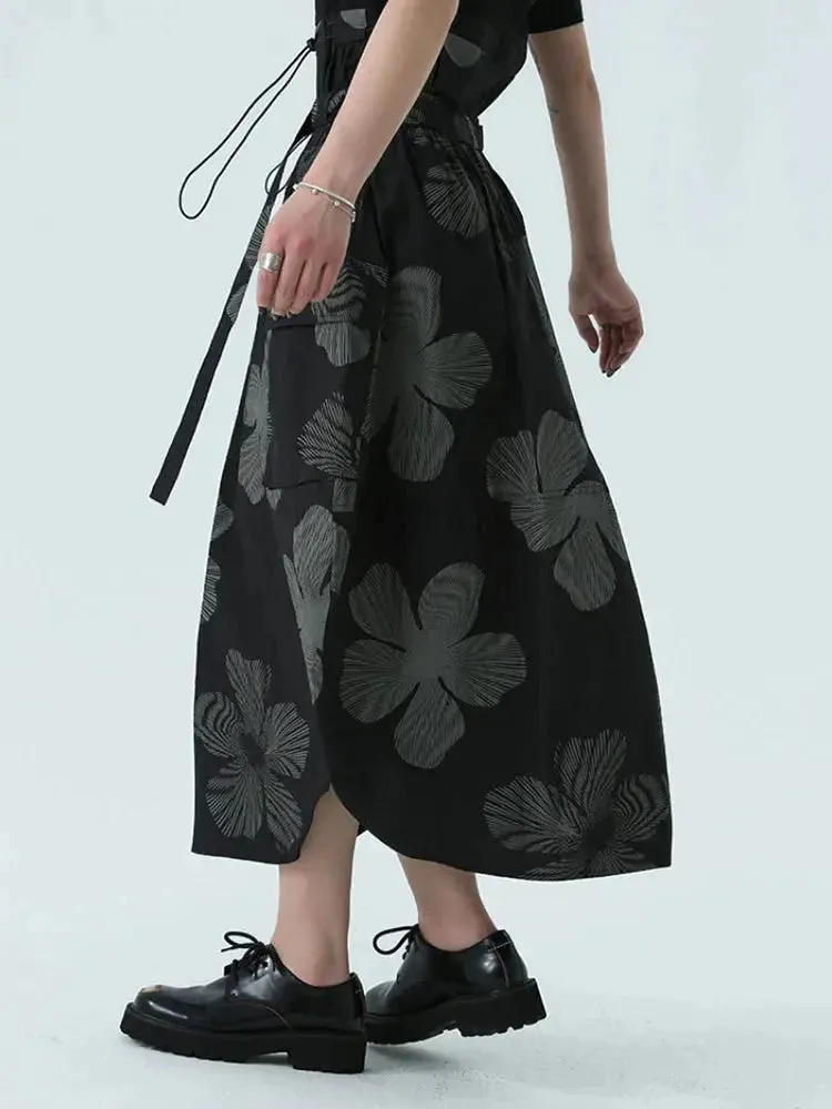 Carlada Floral Print Skirt by Marigold Shadows