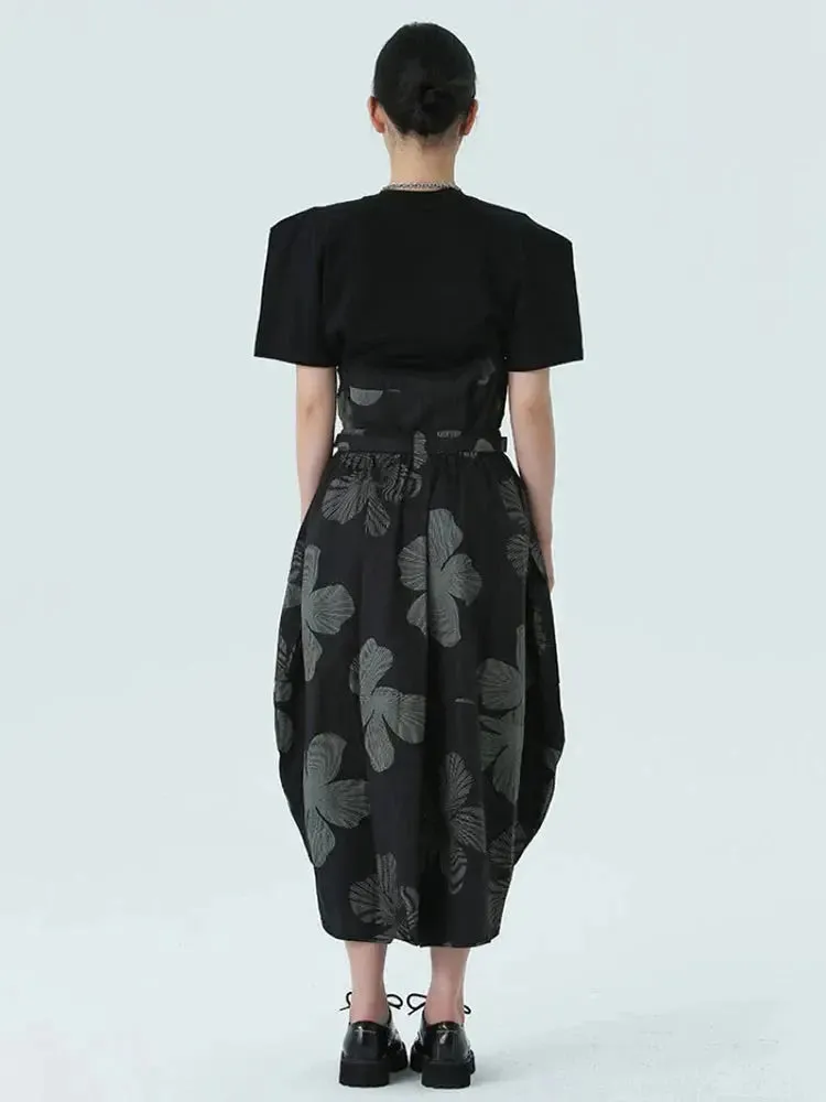 Carlada Floral Print Skirt by Marigold Shadows