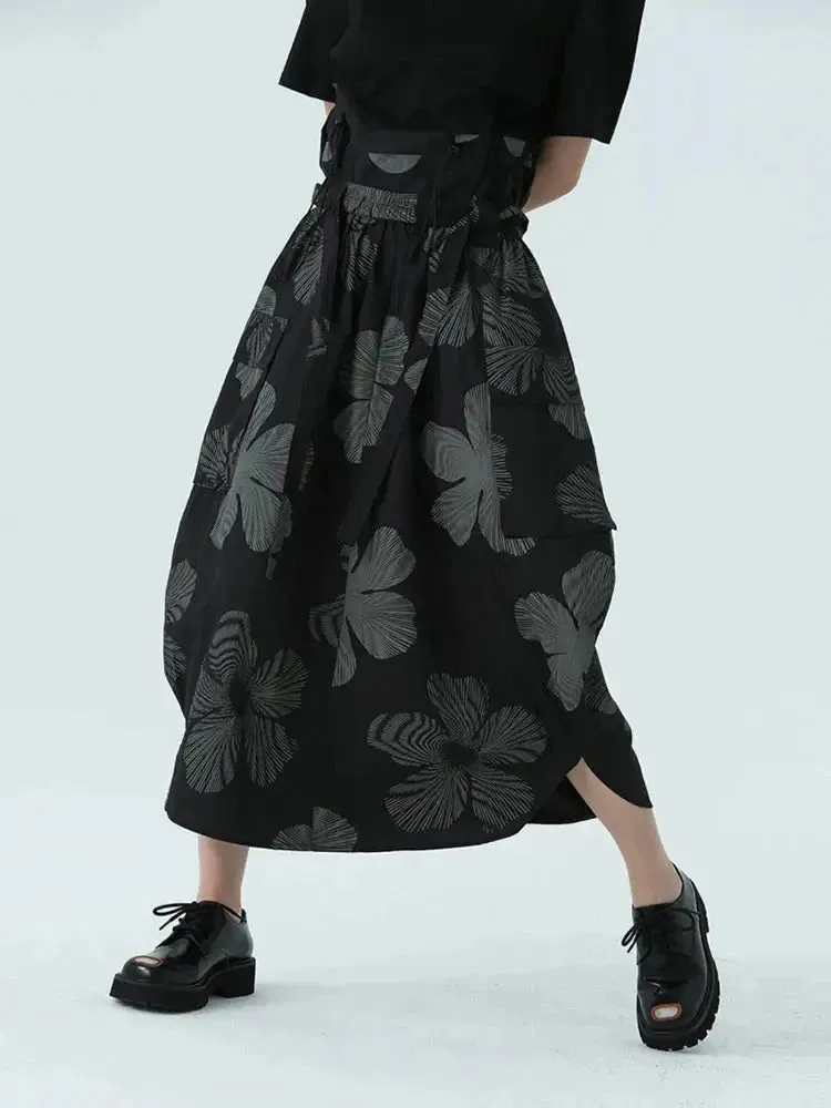 Carlada Floral Print Skirt by Marigold Shadows