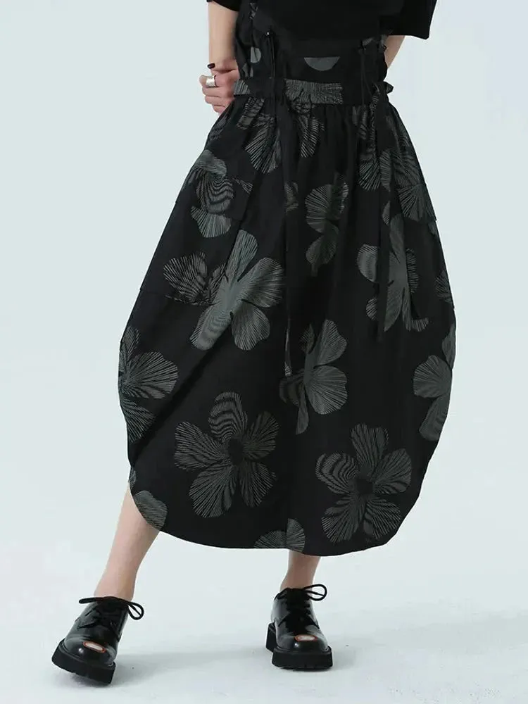 Carlada Floral Print Skirt by Marigold Shadows