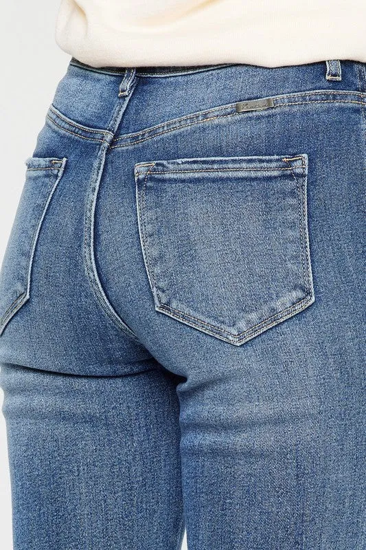 Carlie High Rise Flare Jeans by Kan Can