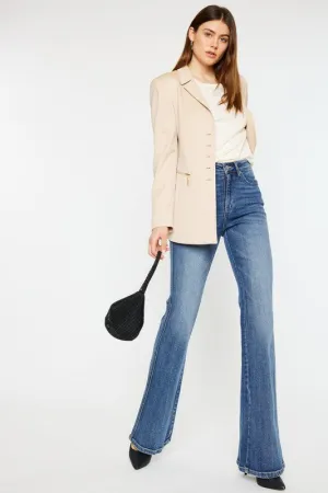 Carlie High Rise Flare Jeans by Kan Can
