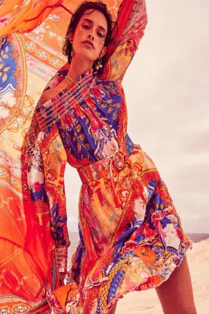 CARNIVAL SPIRIT OFF SHOULDER DRESS