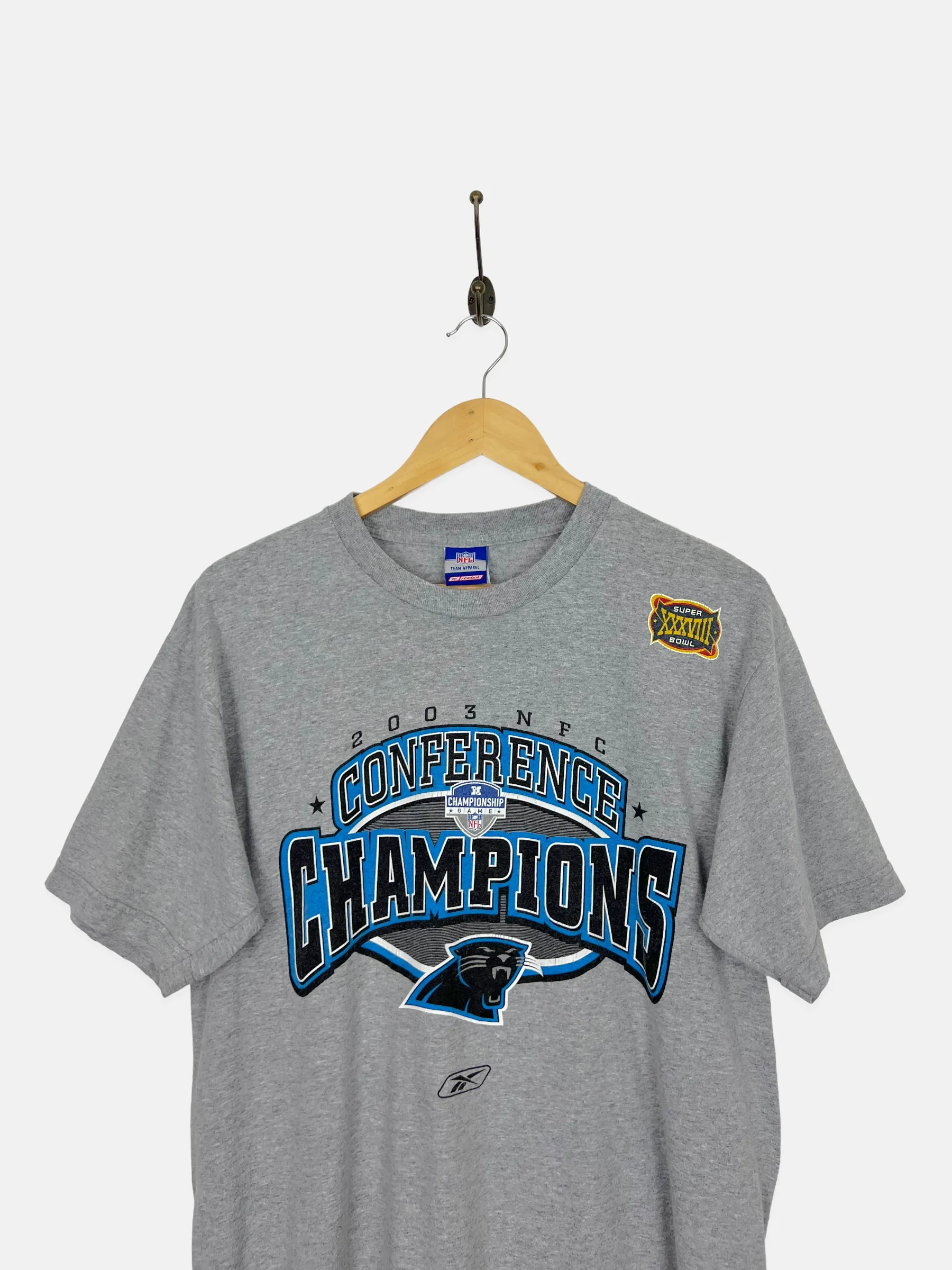 Carolina Panthers NFL Reebok Vintage T-Shirt Size M-L