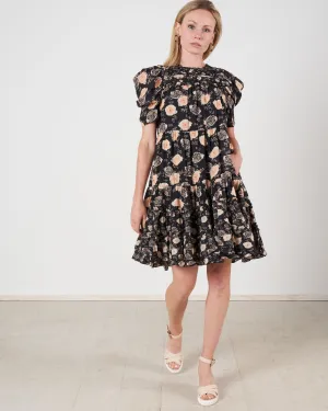 cassian dress - noir floral