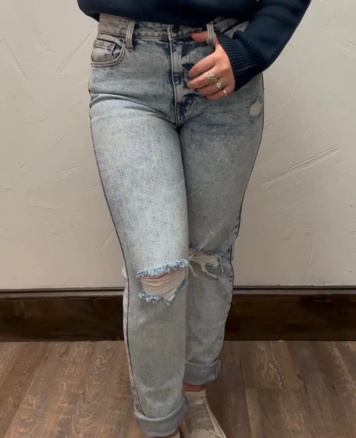 Cello High Slim Straight Jeans