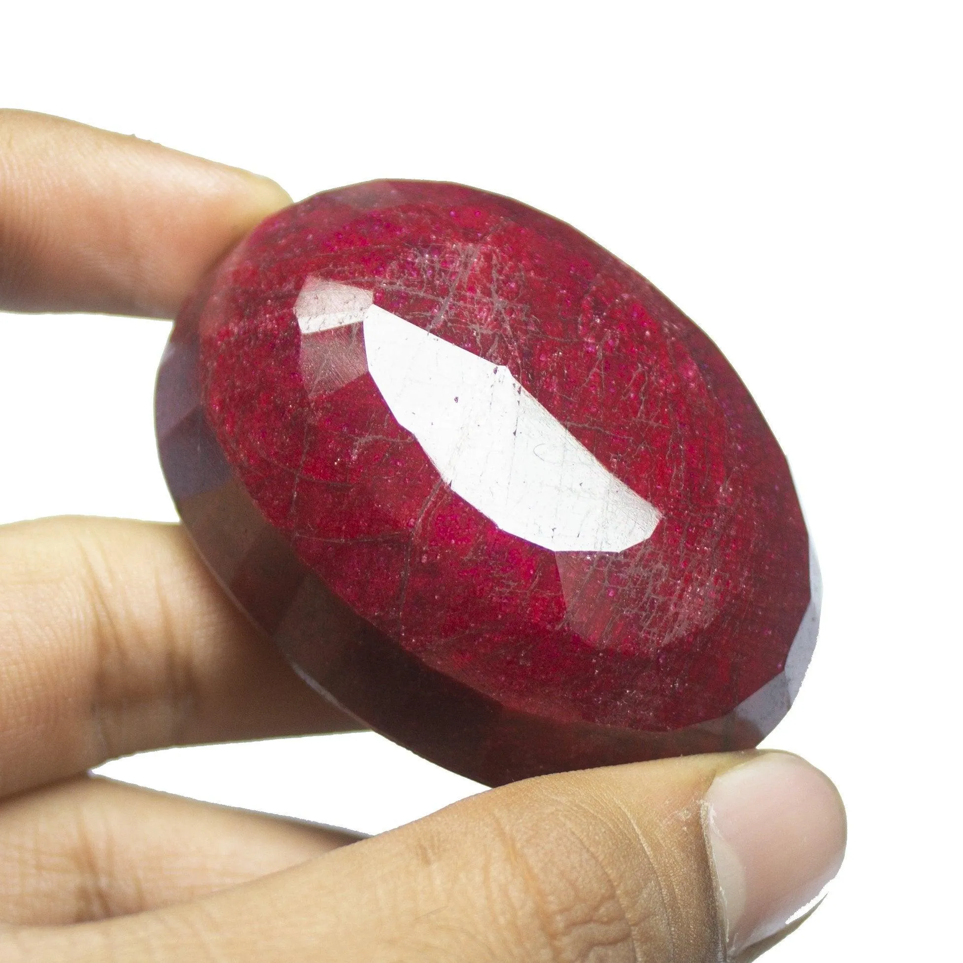 CERTIFIED, 601.50ct, 58x43x23mm, Natural Blood Red Ruby Oval Cut Museum Size Loose Gemstone, Ruby
