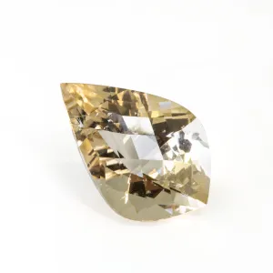 Champagne Beryl 9.46 carat Freeform Faceted Gemstone