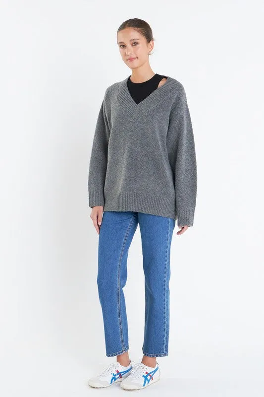 Charcoal Oversized Sweater
