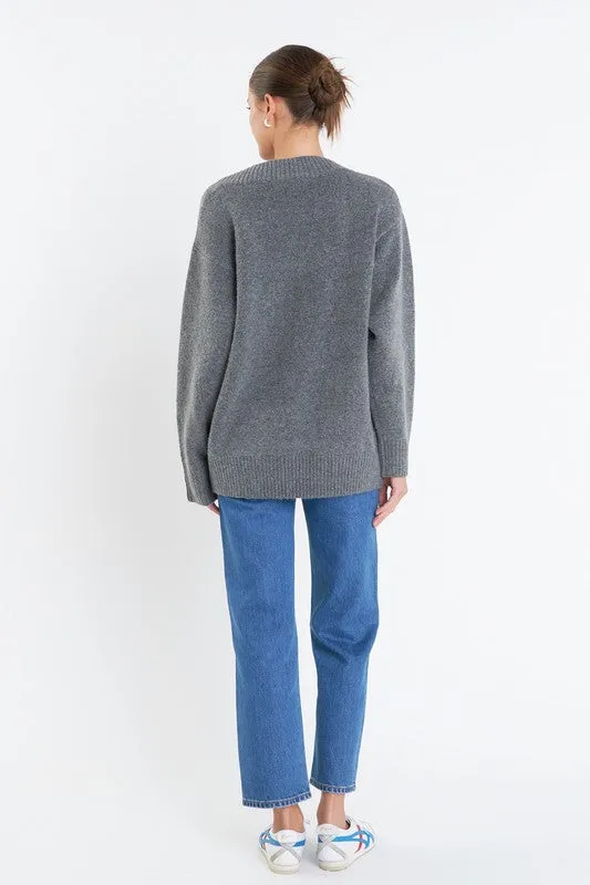 Charcoal Oversized Sweater