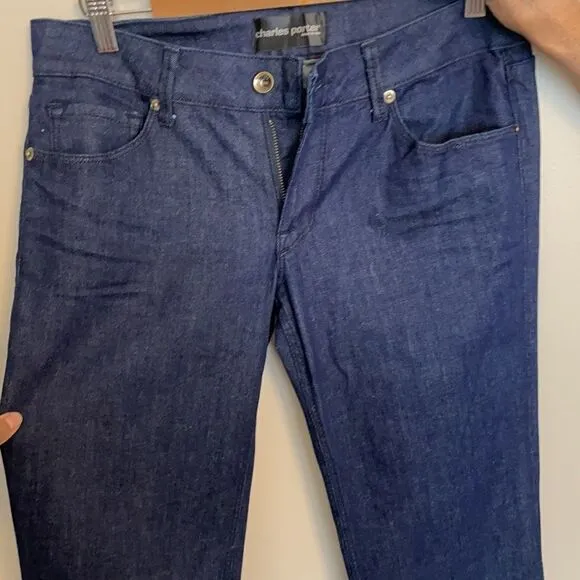 CHARLES PORTER DARK BLUE FLARE BOTTOMS BUN…