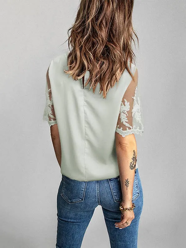 Chiffon Loose Lace Top