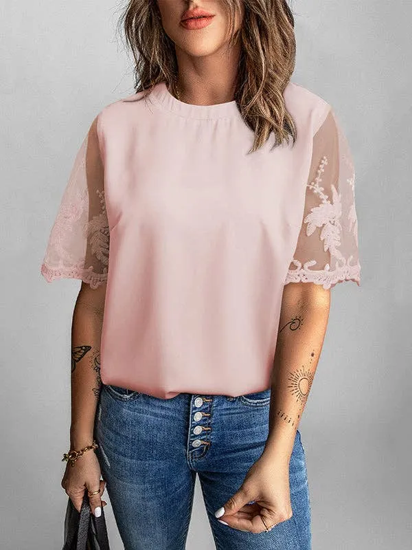 Chiffon Loose Lace Top