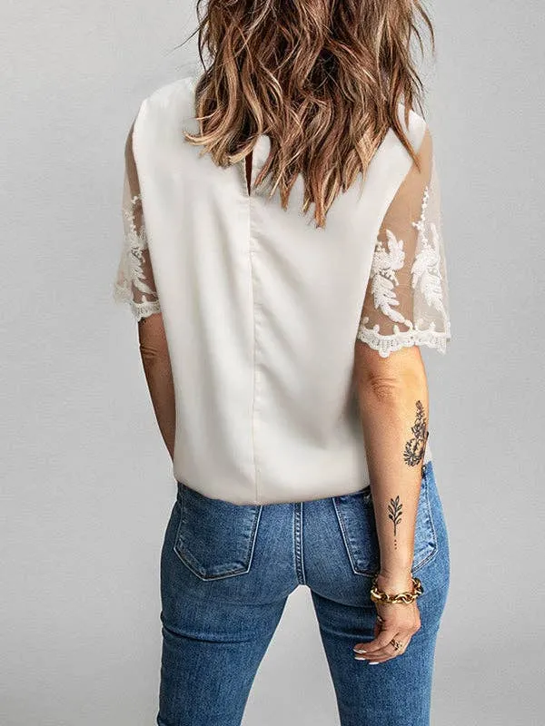 Chiffon Loose Lace Top