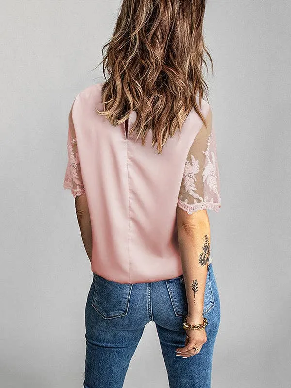 Chiffon Loose Lace Top