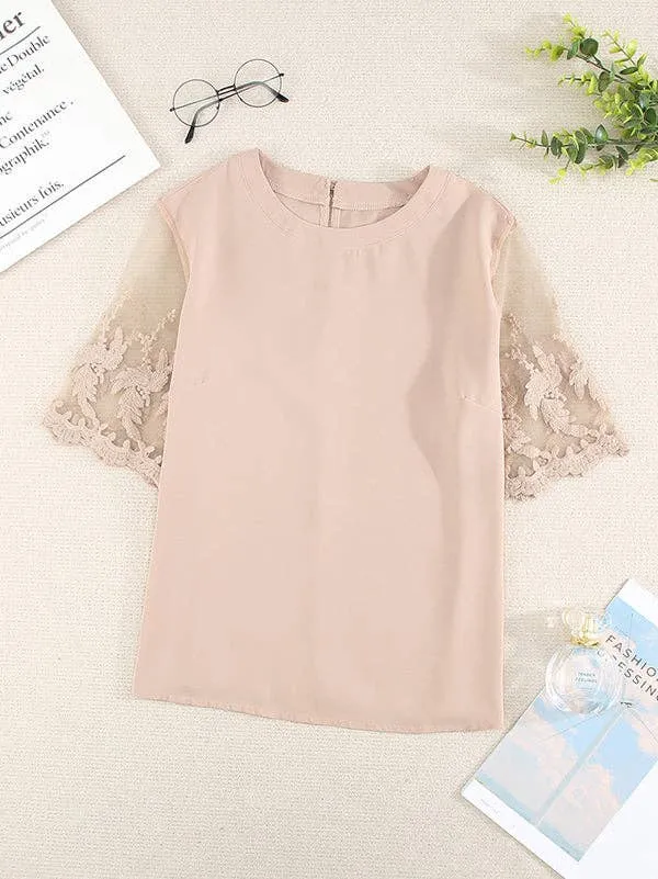 Chiffon Loose Lace Top
