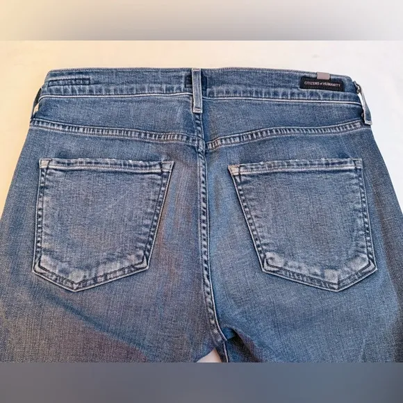 CITIZEN OF HUMANITY Made In USA Jeans Women 27 “30x27” Jazmin Ankle Cuffed Hem