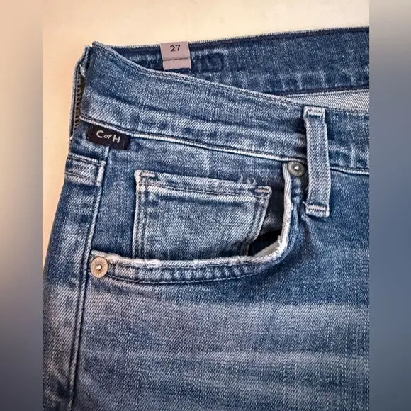 CITIZEN OF HUMANITY Made In USA Jeans Women 27 “30x27” Jazmin Ankle Cuffed Hem
