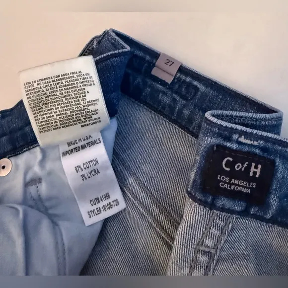CITIZEN OF HUMANITY Made In USA Jeans Women 27 “30x27” Jazmin Ankle Cuffed Hem