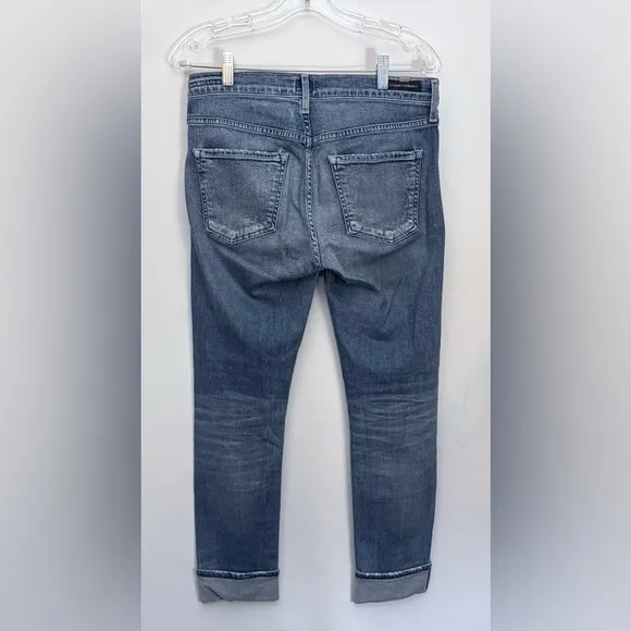 CITIZEN OF HUMANITY Made In USA Jeans Women 27 “30x27” Jazmin Ankle Cuffed Hem