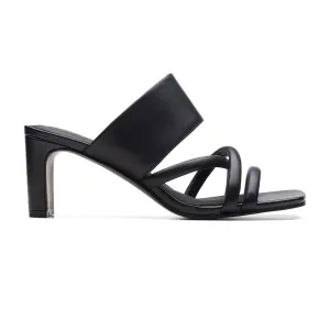 Clarks Seren65 Mule - Sandals - Black Leather - 261710524 - D Width (Standard Fit)