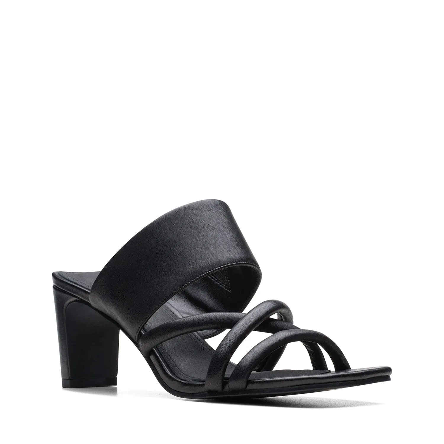 Clarks Seren65 Mule - Sandals - Black Leather - 261710524 - D Width (Standard Fit)